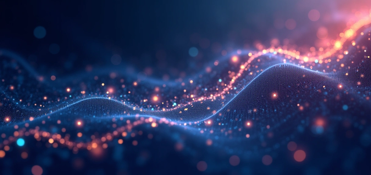 Illustration abstraite de la connectivité numérique et de la croissance